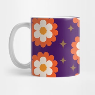 70s Flower Power Daisy Pattern Mug